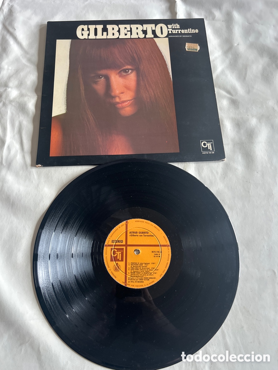Discos de vinilo: Disco de vinilo Lp Astrud Gilberto.Gilberto con Turrientes