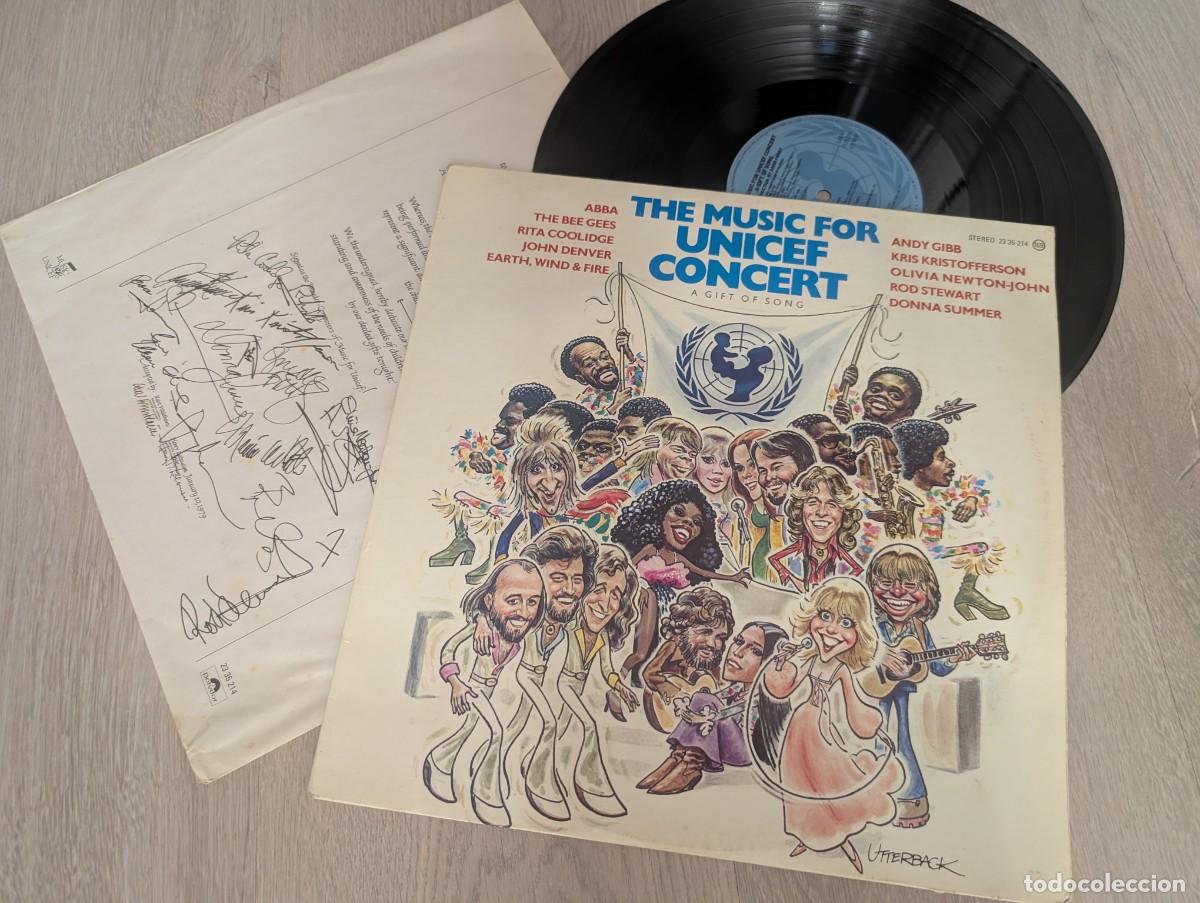 Discos de vinilo: THE MUSIC FOR UNICEF CONCERT - VARIOS ..LP CON ENCARTE CON LAS FIRMAS DE POLYDOR 1979 - ORIGINAL