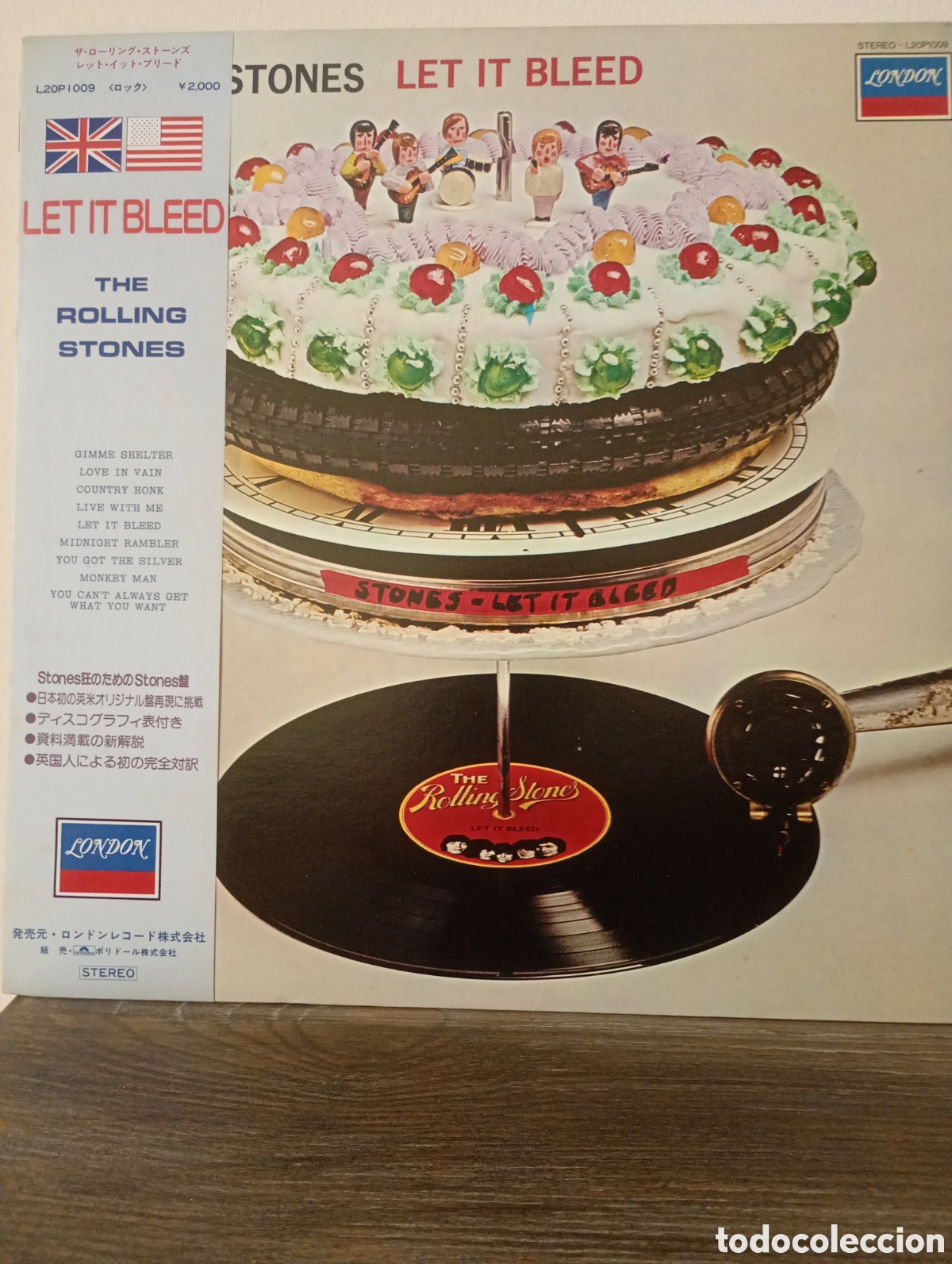 Discos de vinilo: Rolling Stones, Let It bleed 1981. Made in Japan +Obi y encarte.