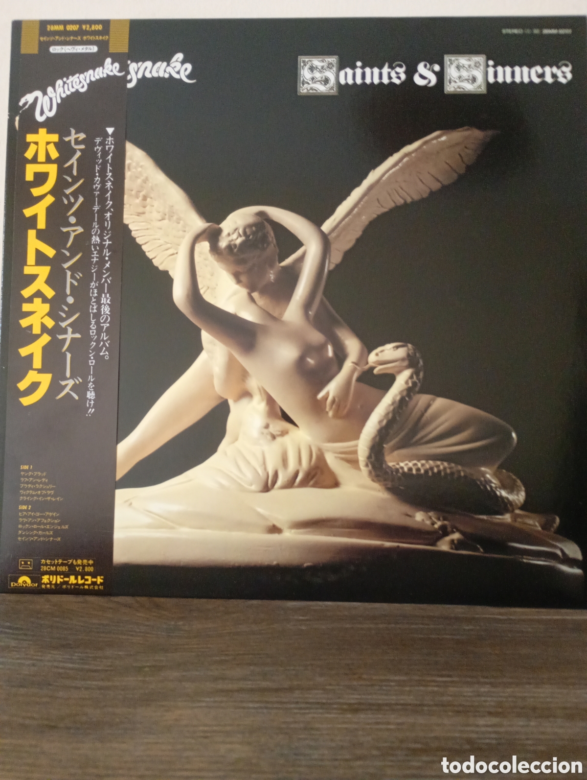 Discos de vinilo: Whitesnake, Saints & Sinners 1982. Made in Japan + Obi y encarte.
