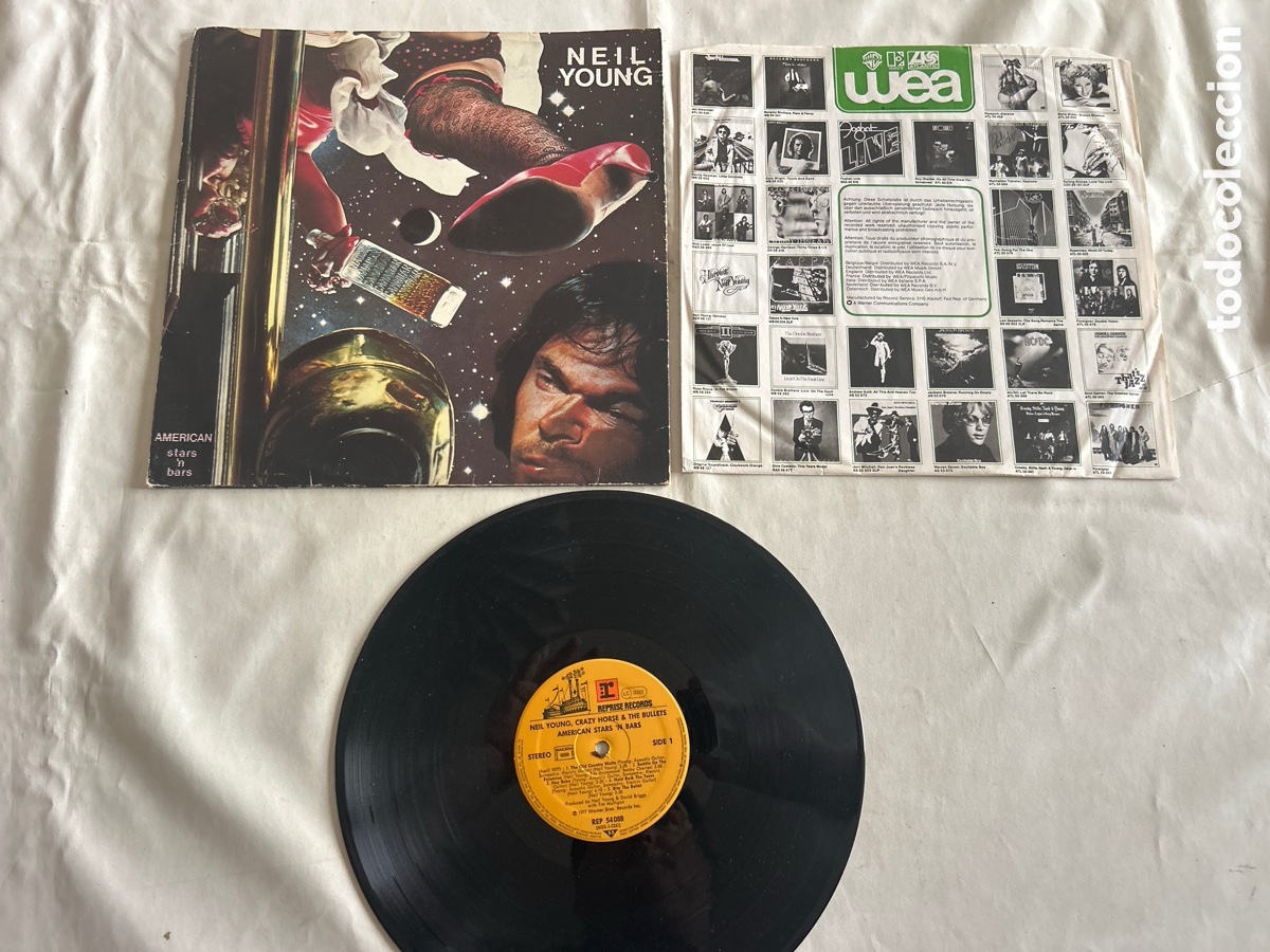 Discos de vinilo: Disco de vinilo LP Neil Young. American star n Bars