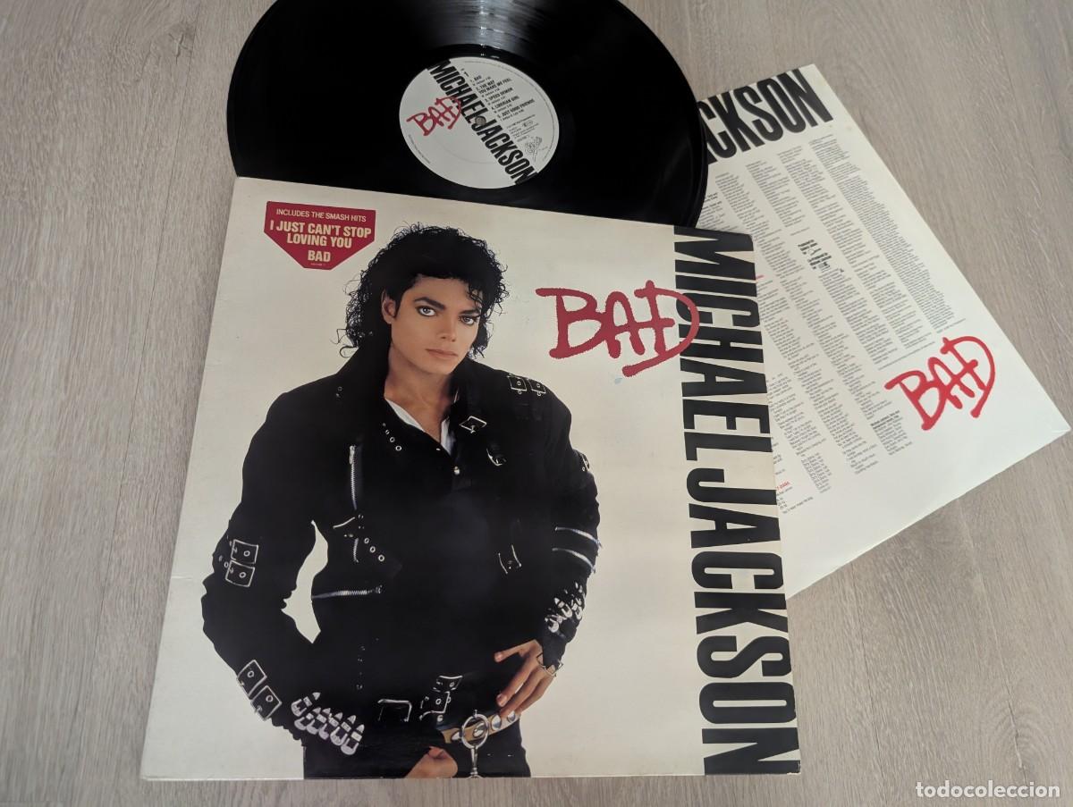 Discos de vinilo: MICHAEL JACKSON - BAD ..LP DE 1987. EPIC - 1&ordf; EDICION ...U.K . EPC 450290 .1 CON ENCARTE GATEFOLD