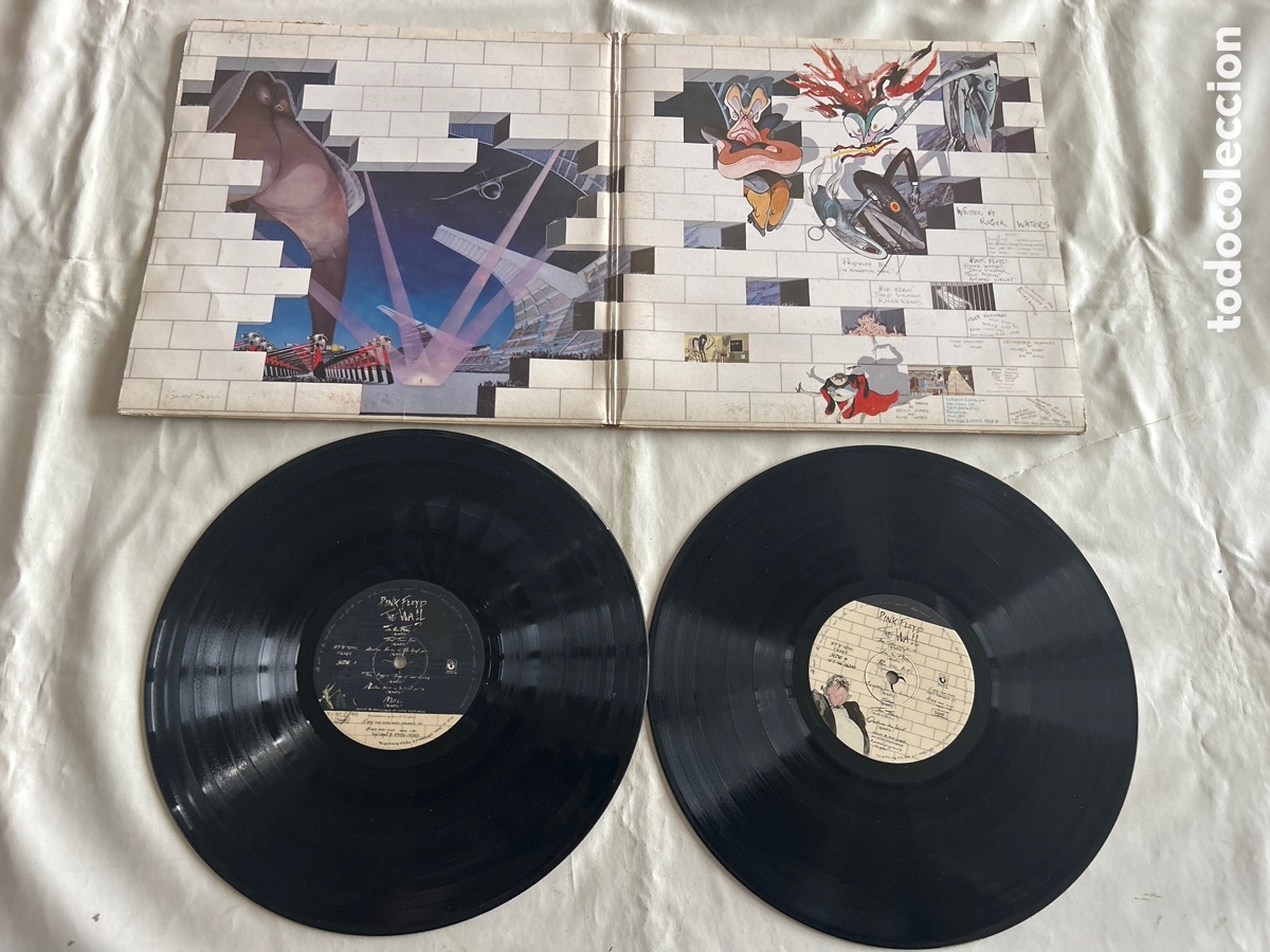 Discos de vinilo: Doble disco de vinilo Pink Floyd. The Wall.1979