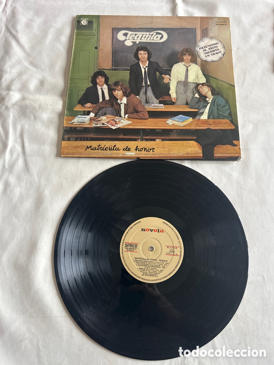 Discos de vinilo: Disco de vinilo LP Tequila.Matricula de Honor. 1978
