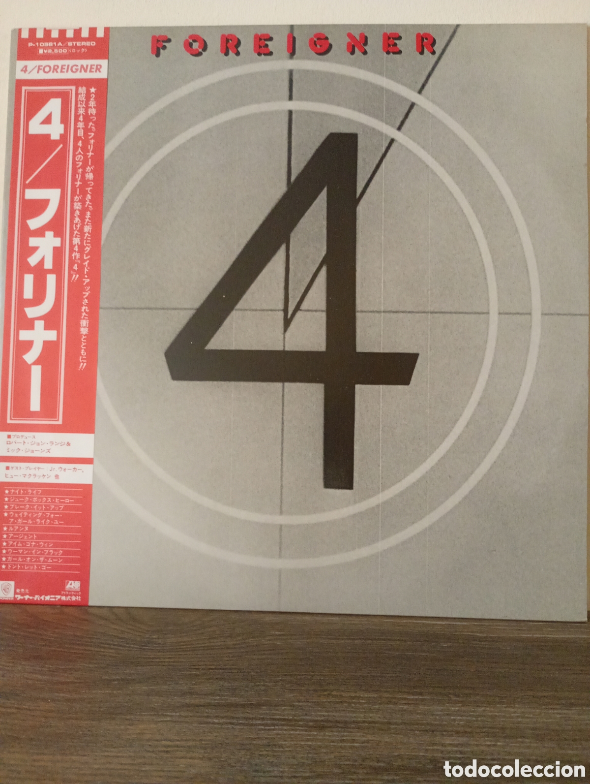 Discos de vinilo: Foreigner 4 1981. Made in Japan + Obi y encartes.
