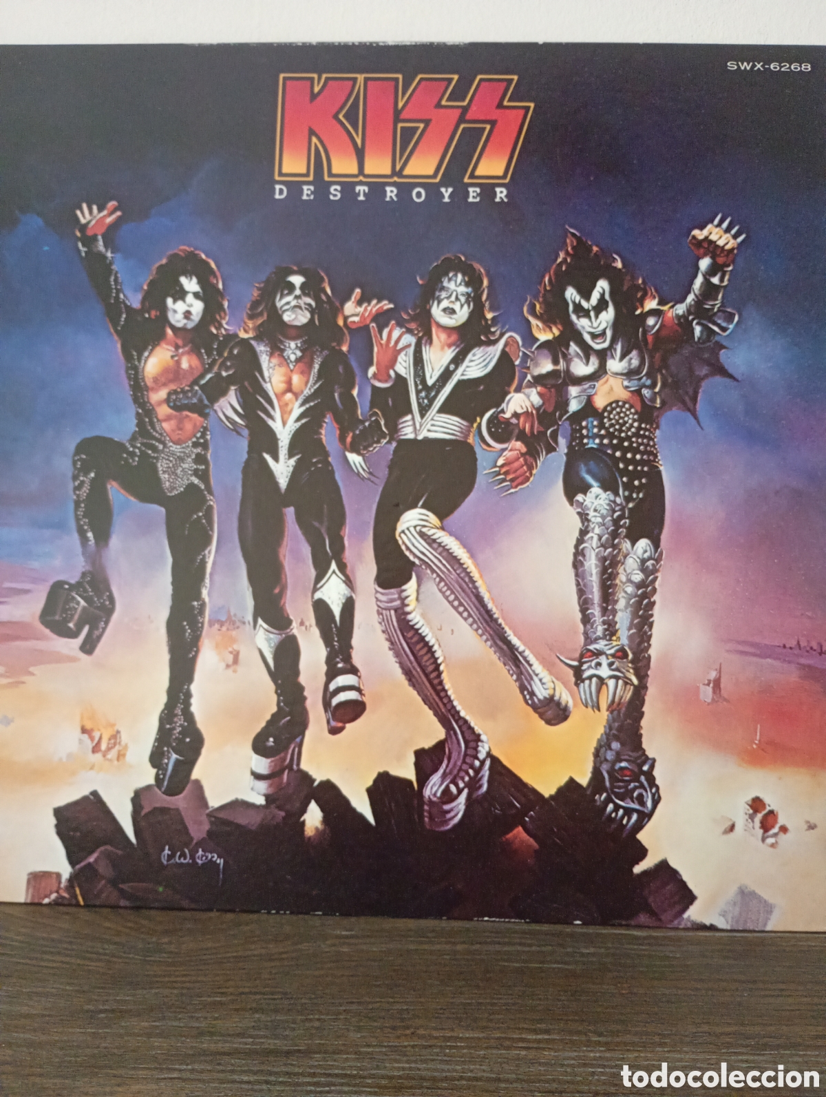 Discos de vinilo: Kiss, Destroyer 1976. Made in Japan edici&oacute;n limitada Blue Bogart label.