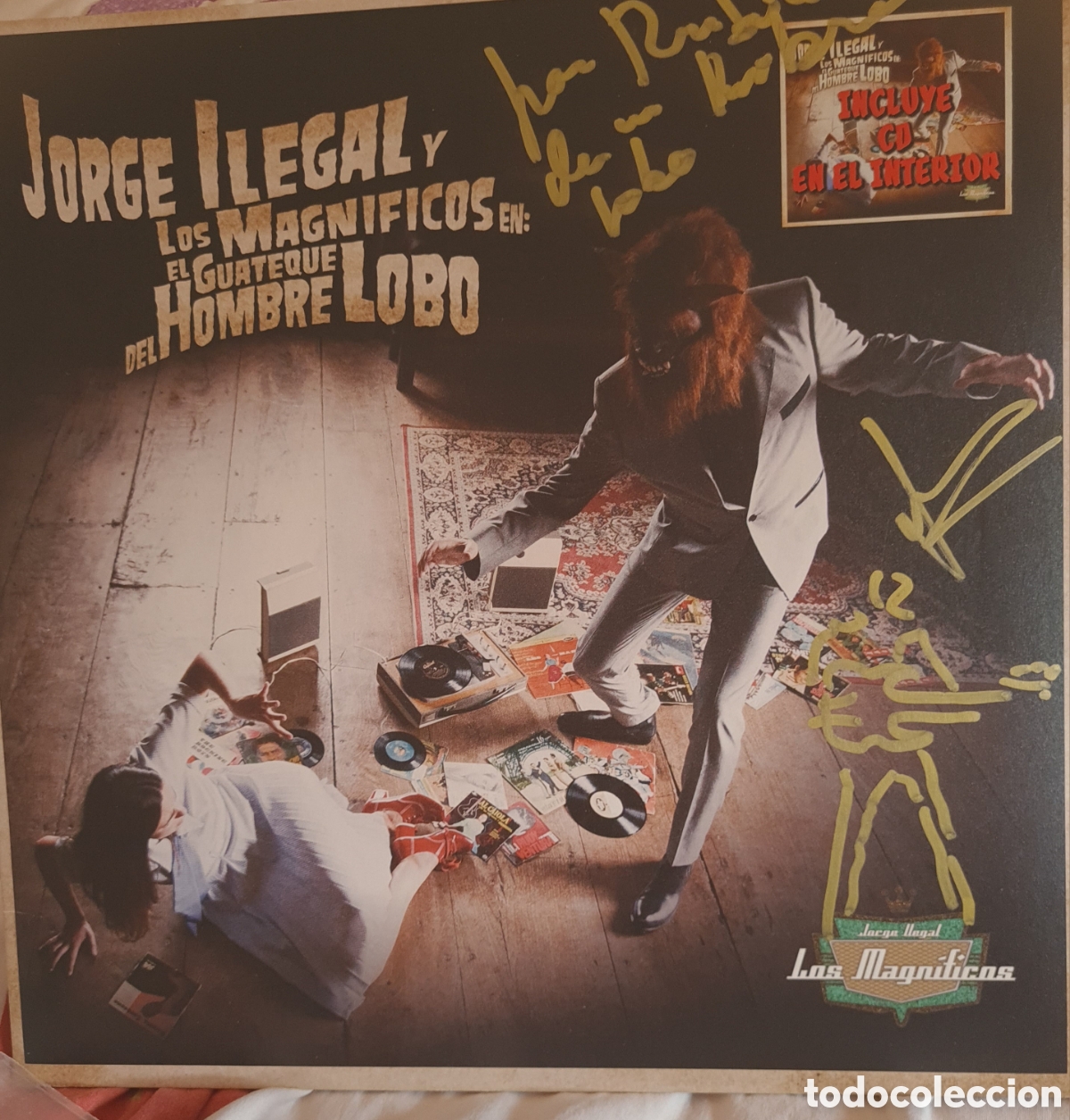 Discos de vinilo: JORGE ILEGAL Y LOS MAGNIFICOS * EL GUATEQUE DEL HOMBRE LOBO
