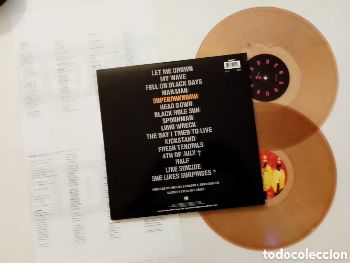 Discos de vinilo: SOUNDGARDEN - SUPERUNKNOWN 2LP - Foto 4