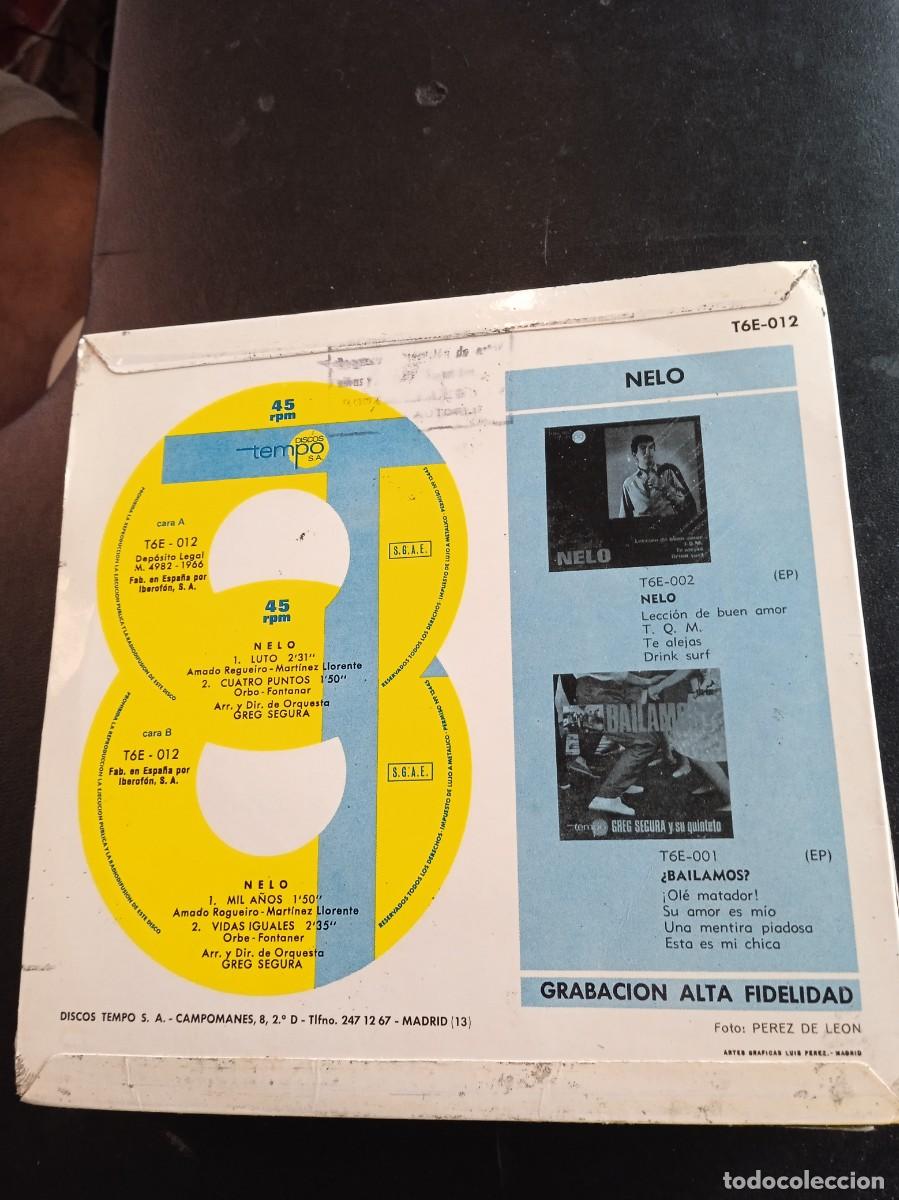 Discos de vinilo: NELO- LUTO- CUATRO PUNTOS. EP - Foto 2