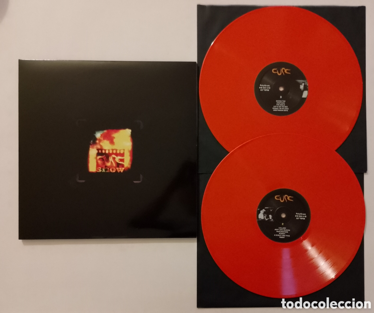Discos de vinilo: THE CURE - SHOW 2LP VINILOS ROJOS