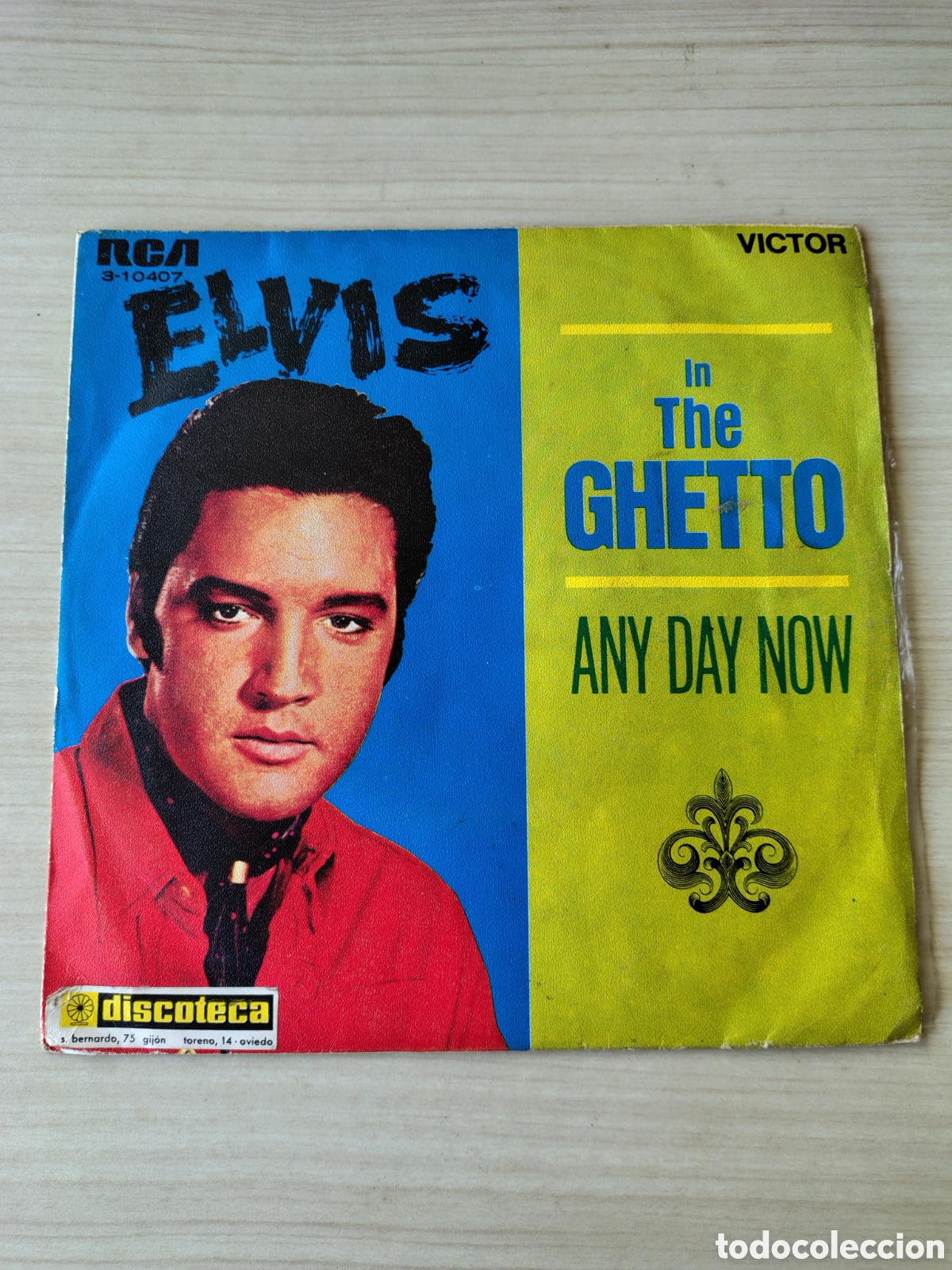 Discos de vinilo: ELVIS PRESLEY In The Ghetto / Any Day Now ( 1969 RCA ESPA&Ntilde;A )