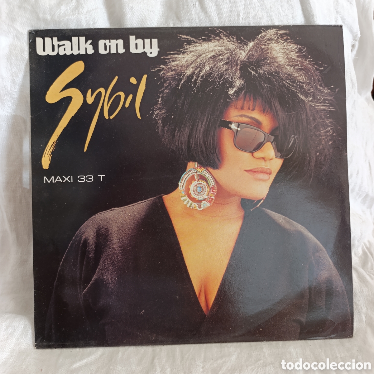 Discos de vinilo: Dance, R&B y soul de finales de los a&ntilde;os 80 y 90.Vinilo Maxi Sybil - Walk On By,1990