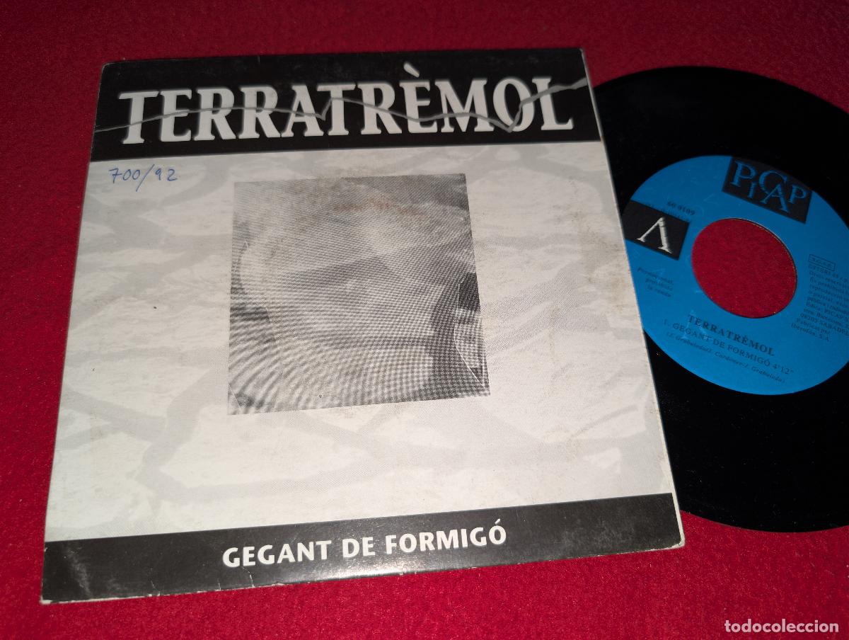 Discos de vinilo: TERRATREMOL Gegant de formigo 7'' SINGLE 1992 Picap PROMO UNA CARA CATALA SEXY NUDE COVER