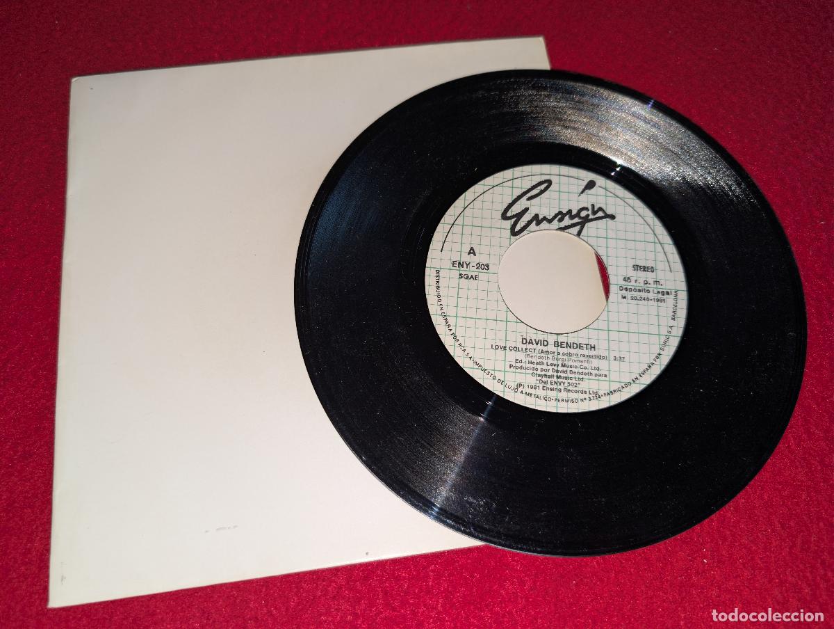 Discos de vinilo: DAVID BENDETH Love collect/Goldmine 7'' single 1981 Ensign ESPA&Ntilde;A SPAIN promo