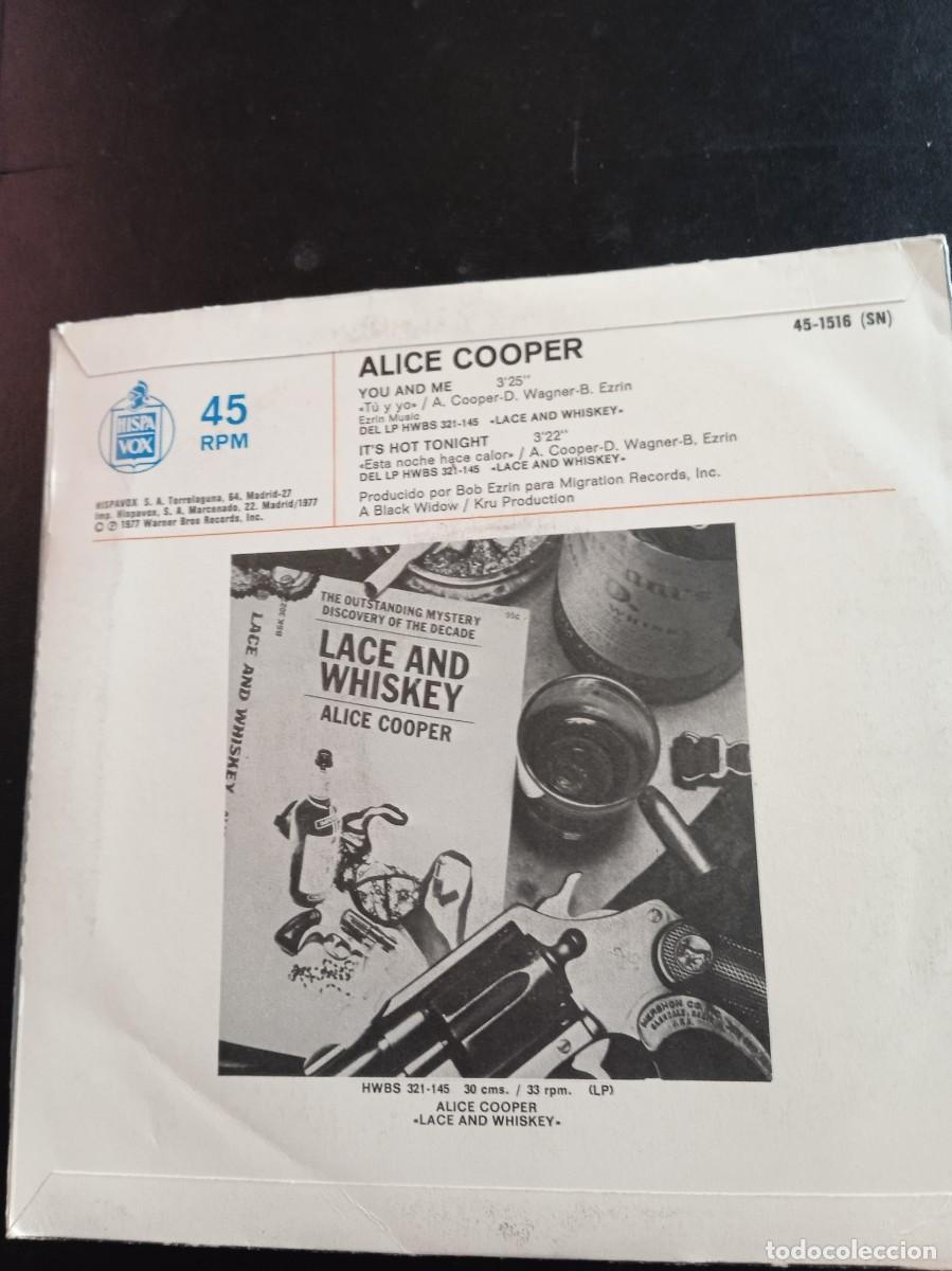 Discos de vinilo: ALICE COOPER- YOU AND ME. SINGLE - Foto 2