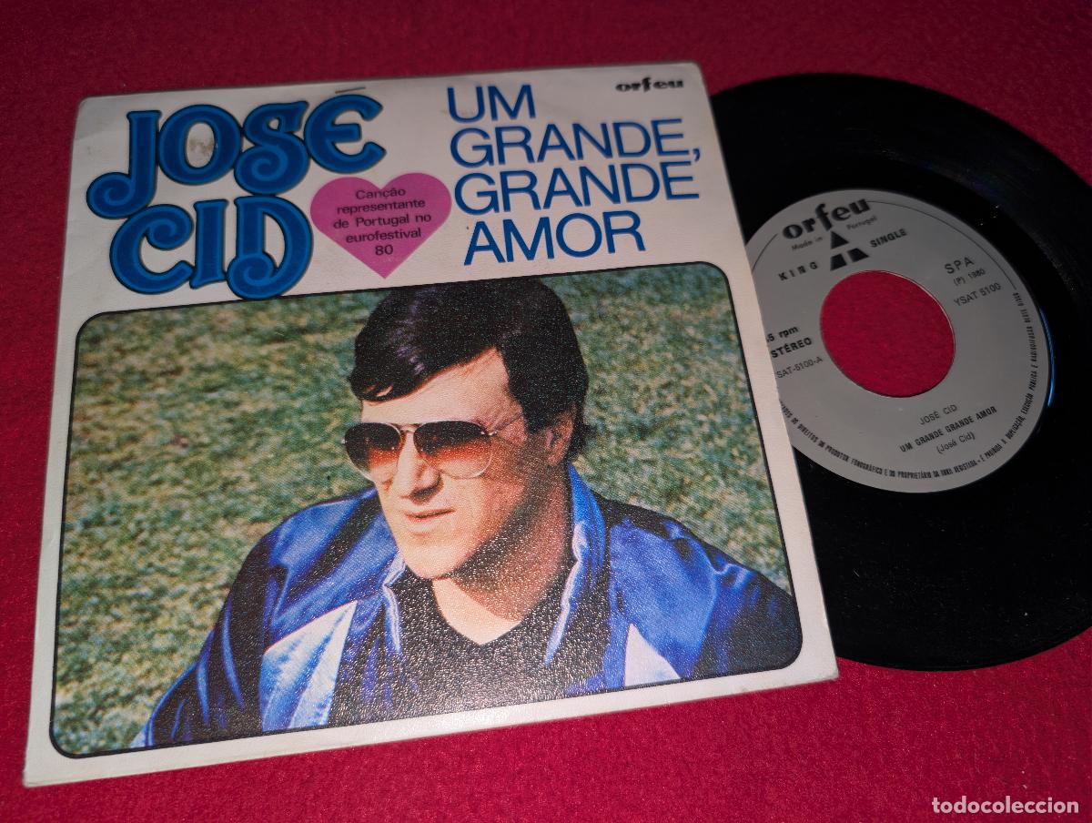 Discos de vinilo: JOSE CID Um grande, grande amor/Barbara 7'' SINGLE 1980 Orfeu PORTUGAL EUROVISION