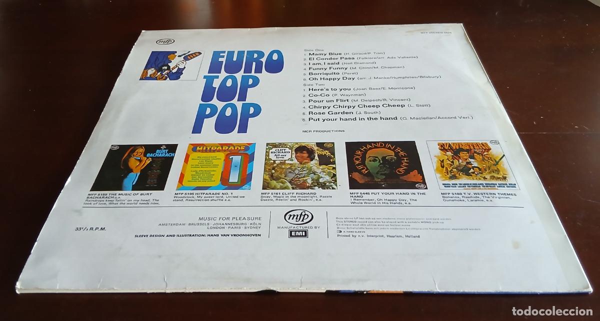 Discos de vinilo: EURO TOP POP - LP - IMPORTACION - Foto 2