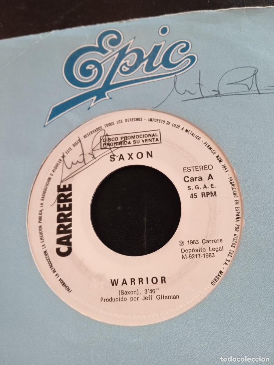 Discos de vinilo: SAXON- WARRIOR. SINGLE PROMOCIONAL