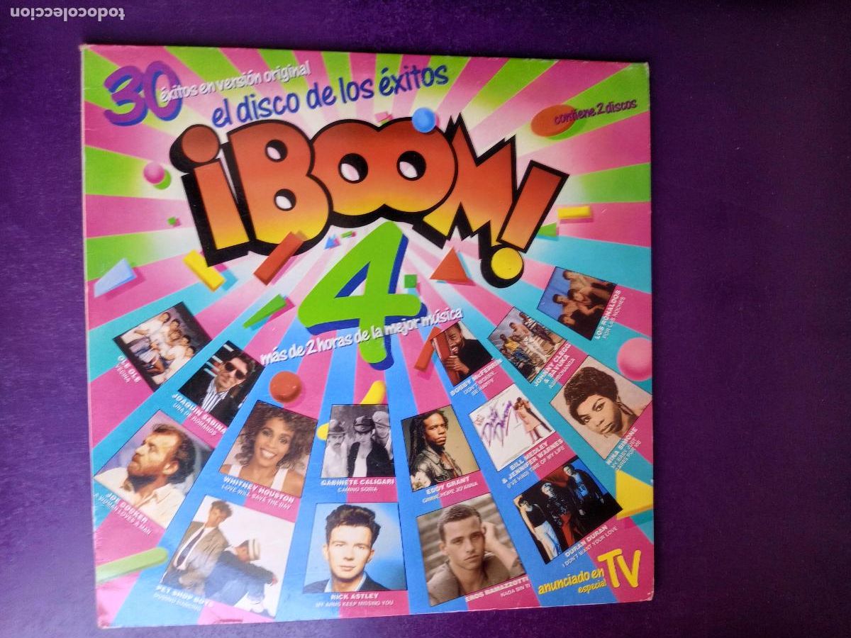 Discos de vinilo: BOOM 4 - DOBLE LP EMI 1988 - 30 EXITOS - LOQUILLO, ALASKA, SABINA, MORRISSEY, HEROES SILENCIO, ETC