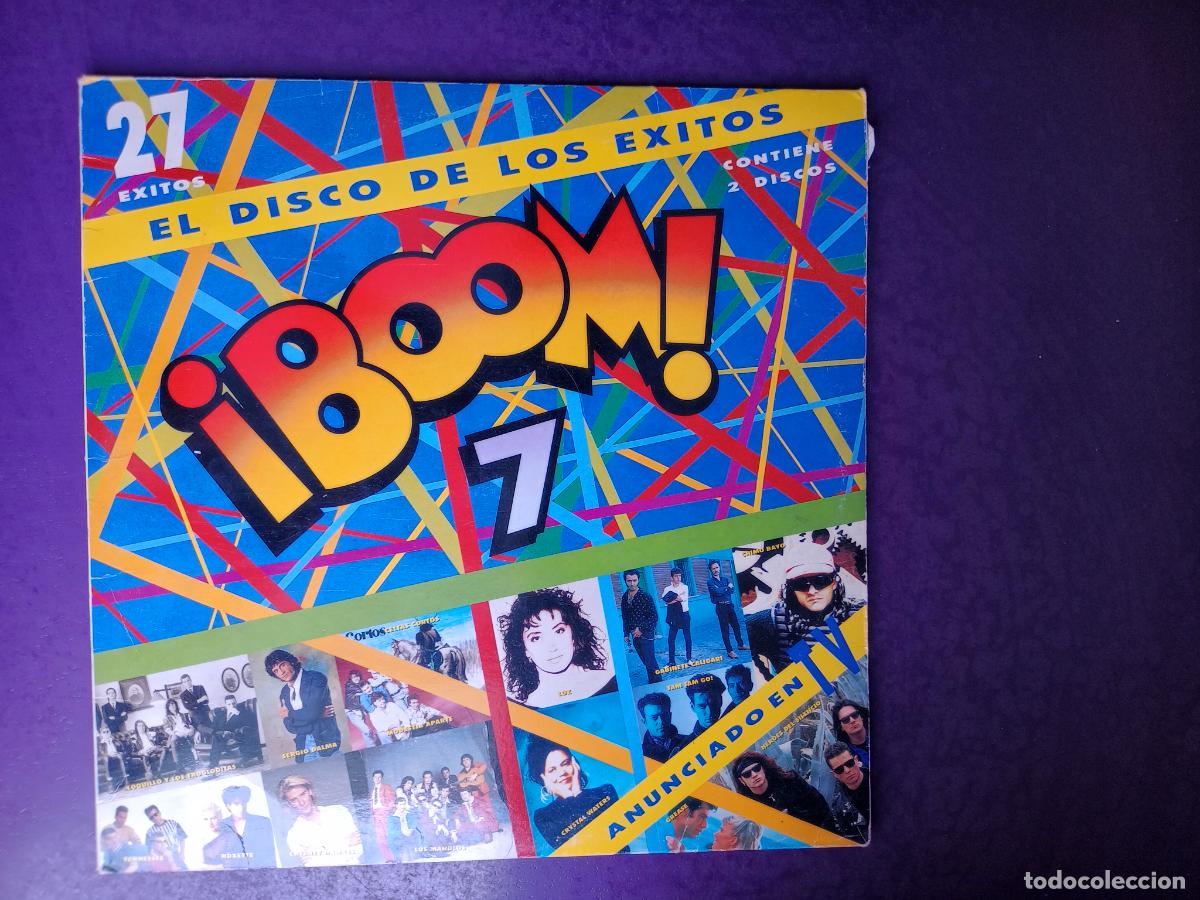 Discos de vinilo: BOOM 7 - DOBLE LP EMI 1991 - 27 EXITOS - HEROES SILENCIO, LOQUILLO, ROXETTE, EMF, CHIMO BAYO - ETC