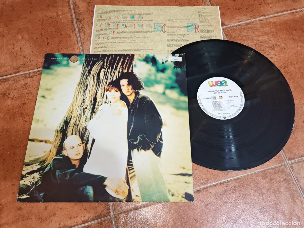 Discos de vinilo: PRESUNTOS IMPLICADOS Ser de agua LP VINILO DEL A&Ntilde;O 1991 WEA CON ENCARTE CONTIENE 12 TEMAS