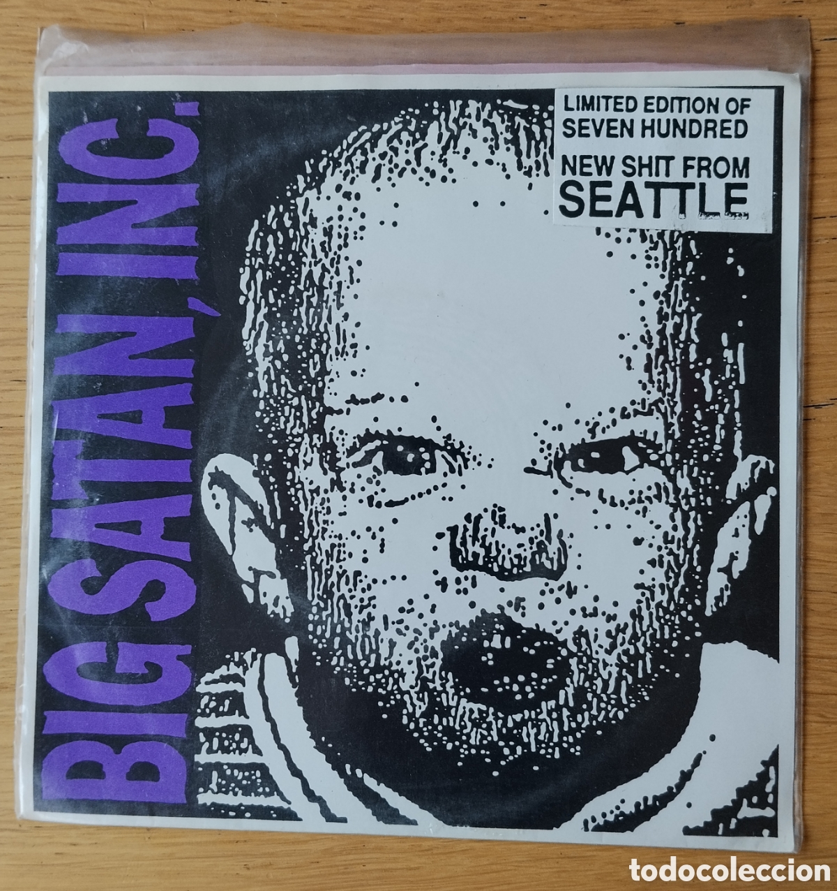 Discos de vinilo: BIG SATAN, INC. : &rdquo;FORCE FED&rdquo; SINGLE VINILO 1990 - GRUNGE - ALT ROCK