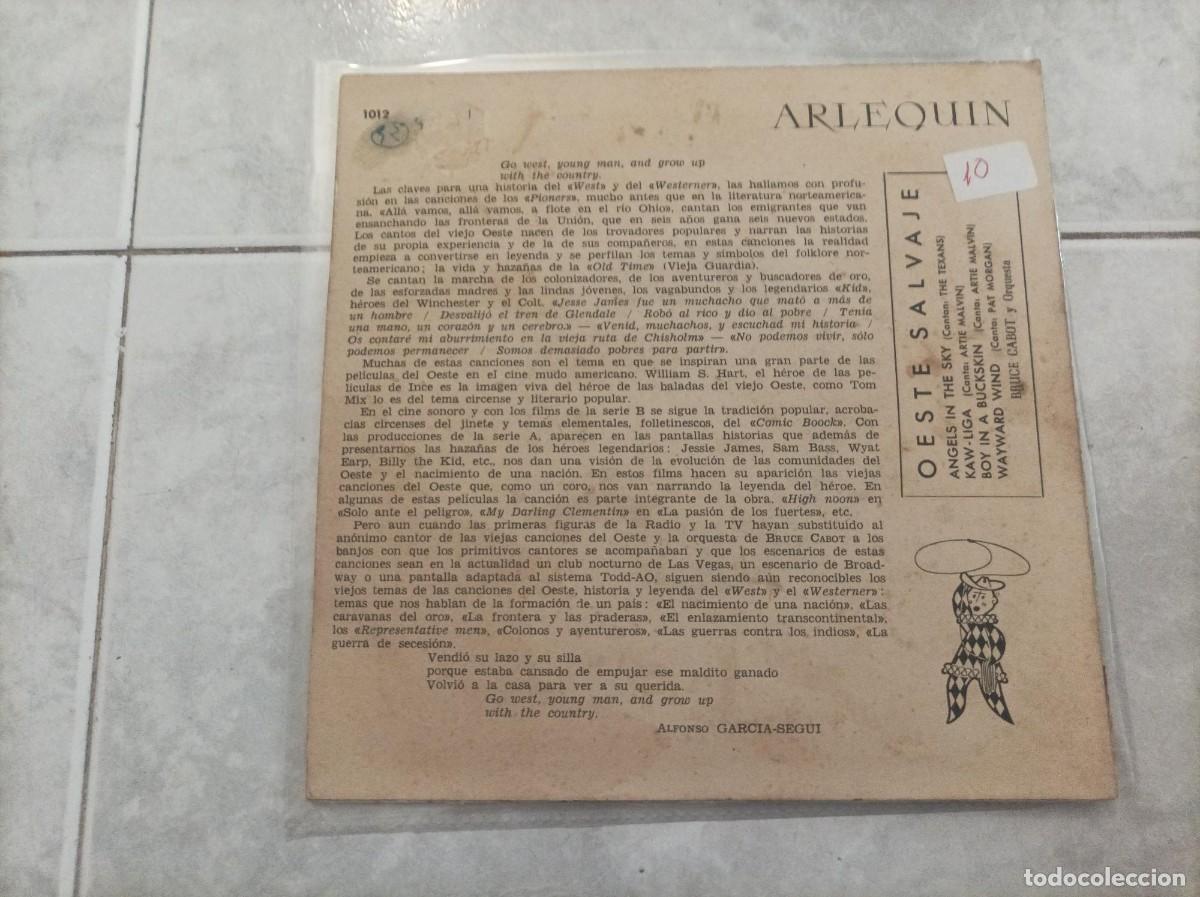Discos de vinilo: Oeste Salvaje ep-muy raro- - Foto 2