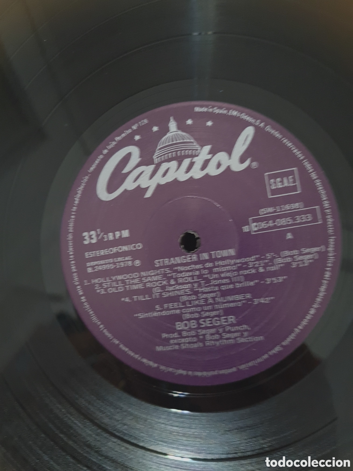 Discos de vinilo: BOB SEGER * STRANGER IN TOWN - Foto 3