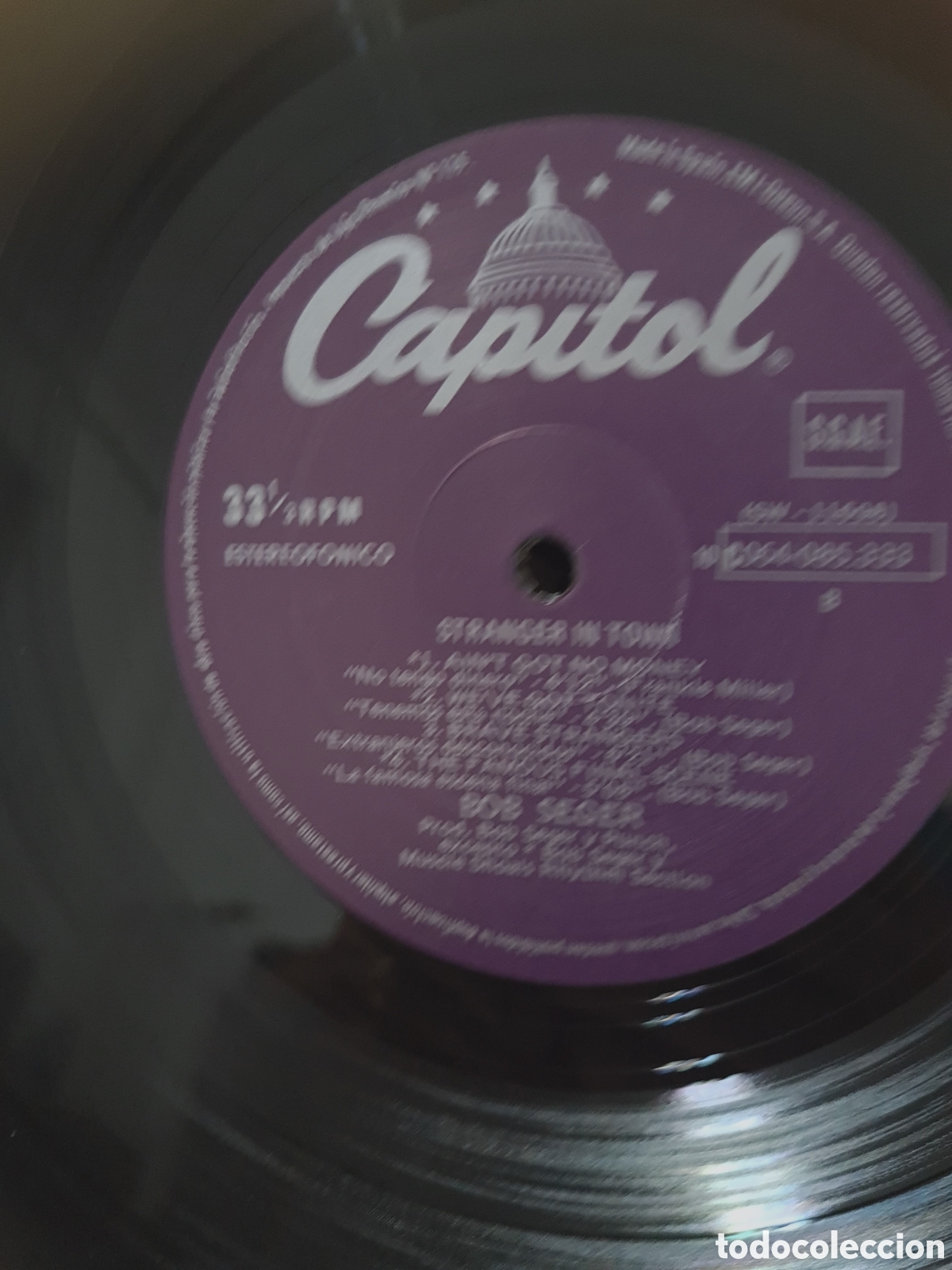 Discos de vinilo: BOB SEGER * STRANGER IN TOWN - Foto 4