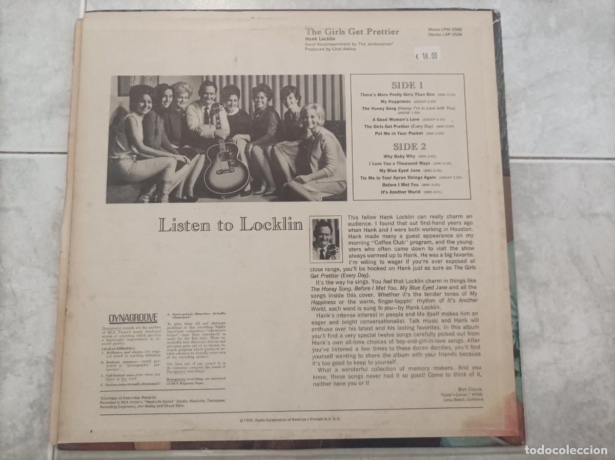 Discos de vinilo: Hank Locklin lp original USA - Foto 2