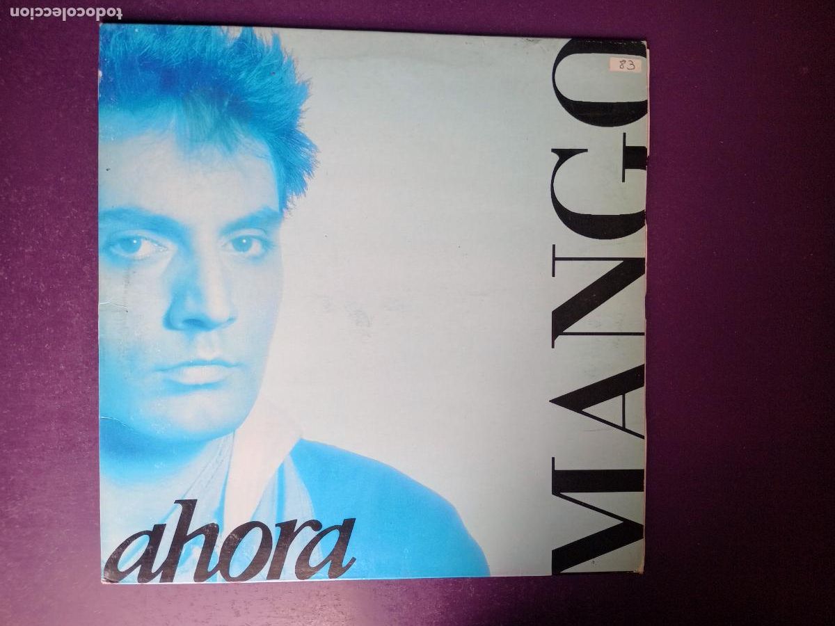 Discos de vinilo: MANGO &ndash; AHORA - LP ARIOLA 1987 - POCO USO EN VINILO, MELODICA ITALIA 80'S -