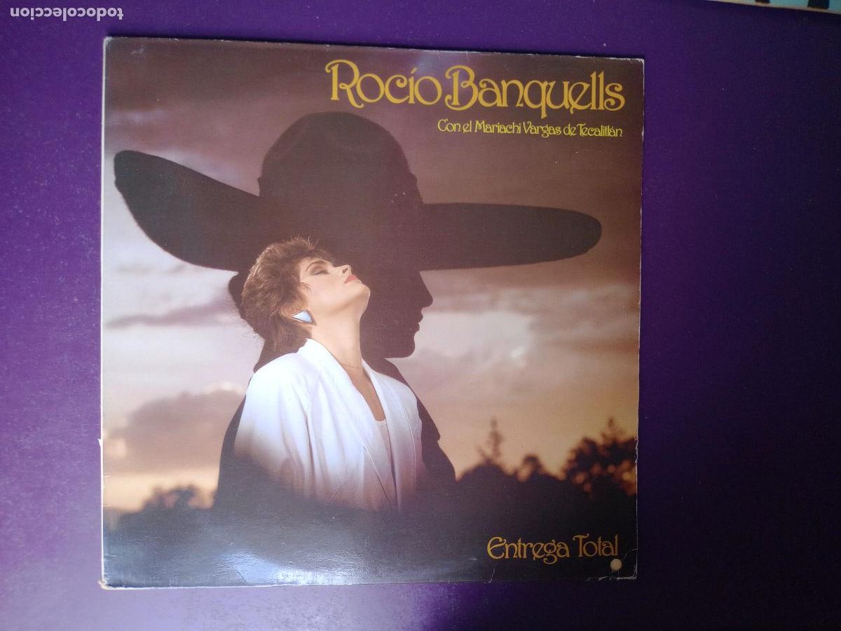 Discos de vinilo: Rocio Banquells &ndash; Entrega Total - LP WEA 1987 - MARIACHI VARGAS - MEXICO FOLK RANCHERAS