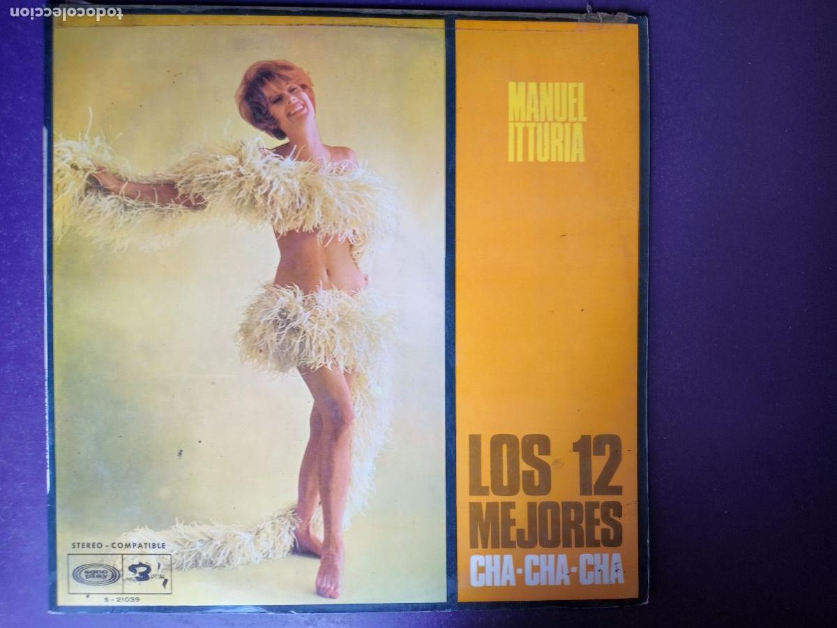 Discos de vinilo: Manuel Itturia Y Su Combo &ndash; Los 12 Mejores Cha Cha Cha - LP SONOPLAY 1968 - LATIN LOUNGE