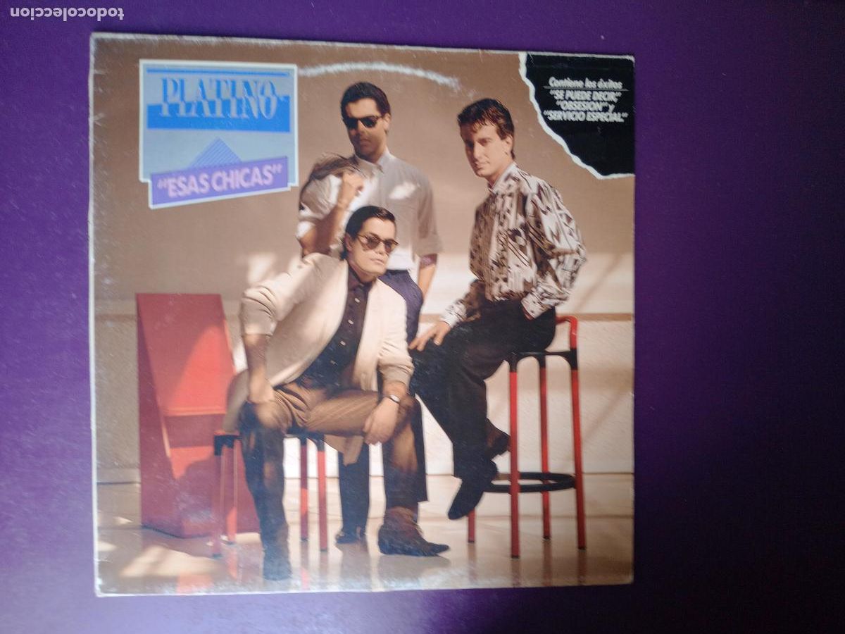 Discos de vinilo: Platino &ndash; Esas Chicas - LP EMI 1984 - SYNTH POP 80'S - MOVIDA