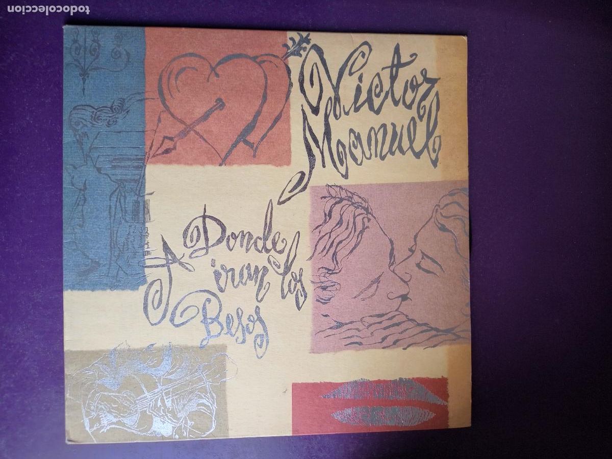 Discos de vinilo: V&iacute;ctor Manuel &ndash; A D&oacute;nde Ir&aacute;n Los Besos - LP ARIOLA 1993 - SIN APENAS USO