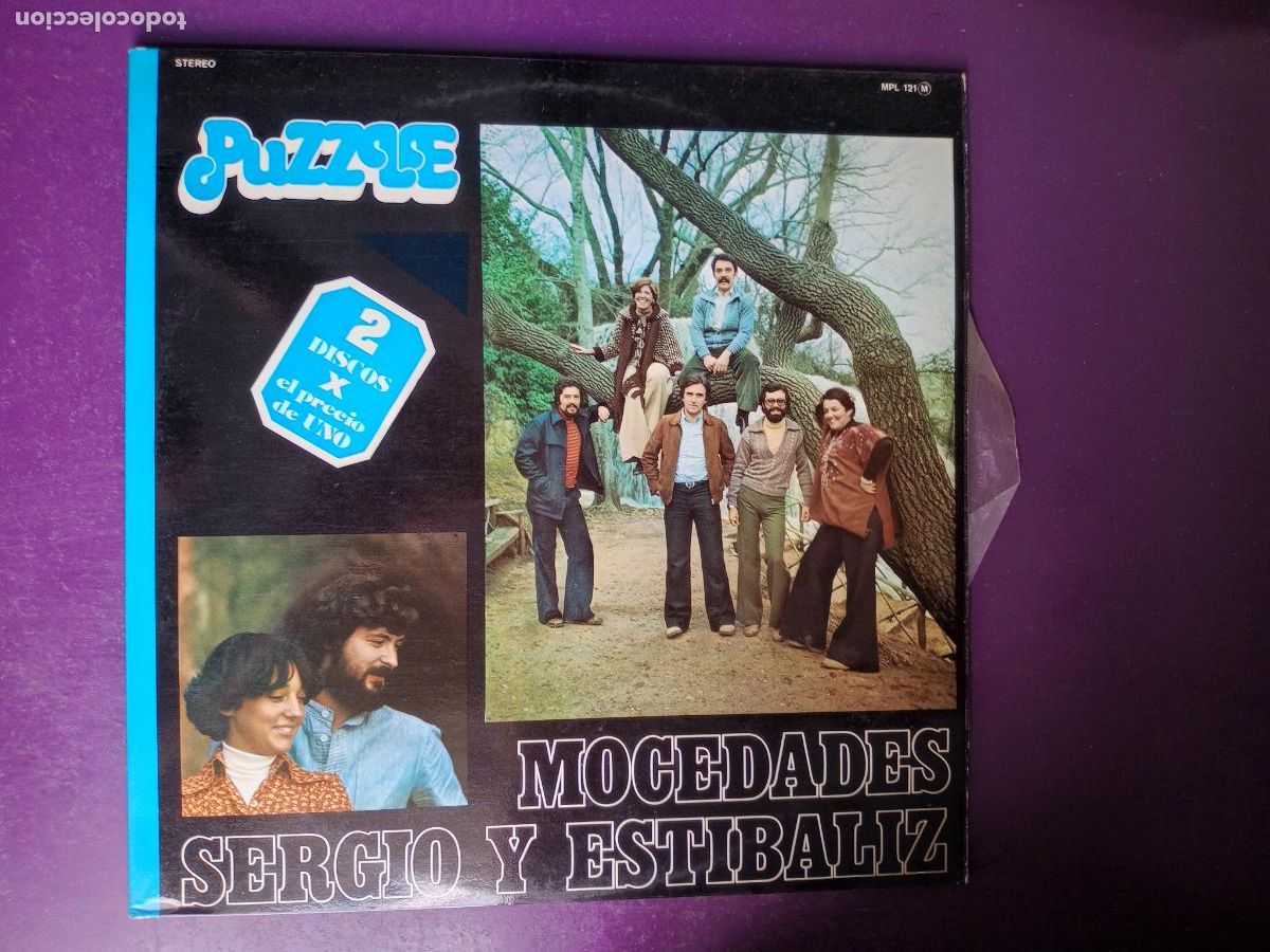 Discos de vinilo: Mocedades, Sergio Y Estibaliz - DOBLE LP PUZZLE 1979 - MELODICA 70'S - FOLK POP