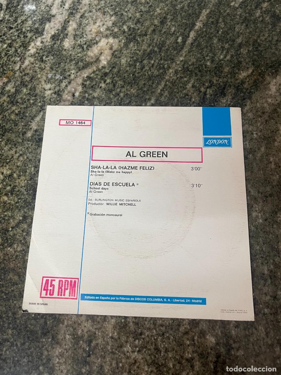 Discos de vinilo: Al Green Sha-la-la (Hazme Feliz) / Dias De Escuela