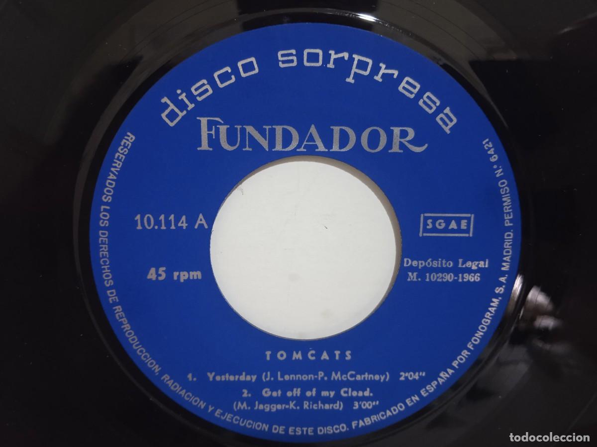 Discos de vinilo: Tomcats - Yesterday / Get Off My Cloud / Satisfaction +1 - EP - 1966 - Foto 4