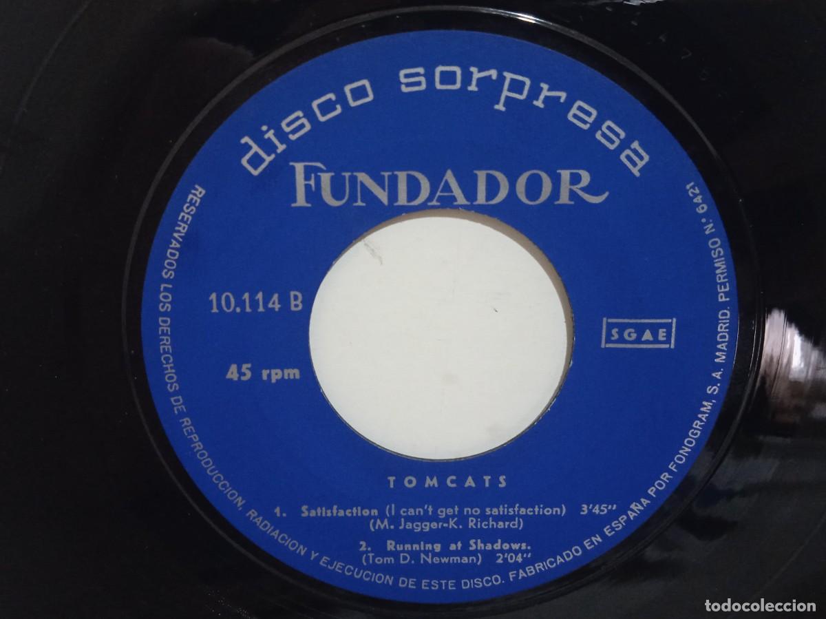 Discos de vinilo: Tomcats - Yesterday / Get Off My Cloud / Satisfaction +1 - EP - 1966 - Foto 6