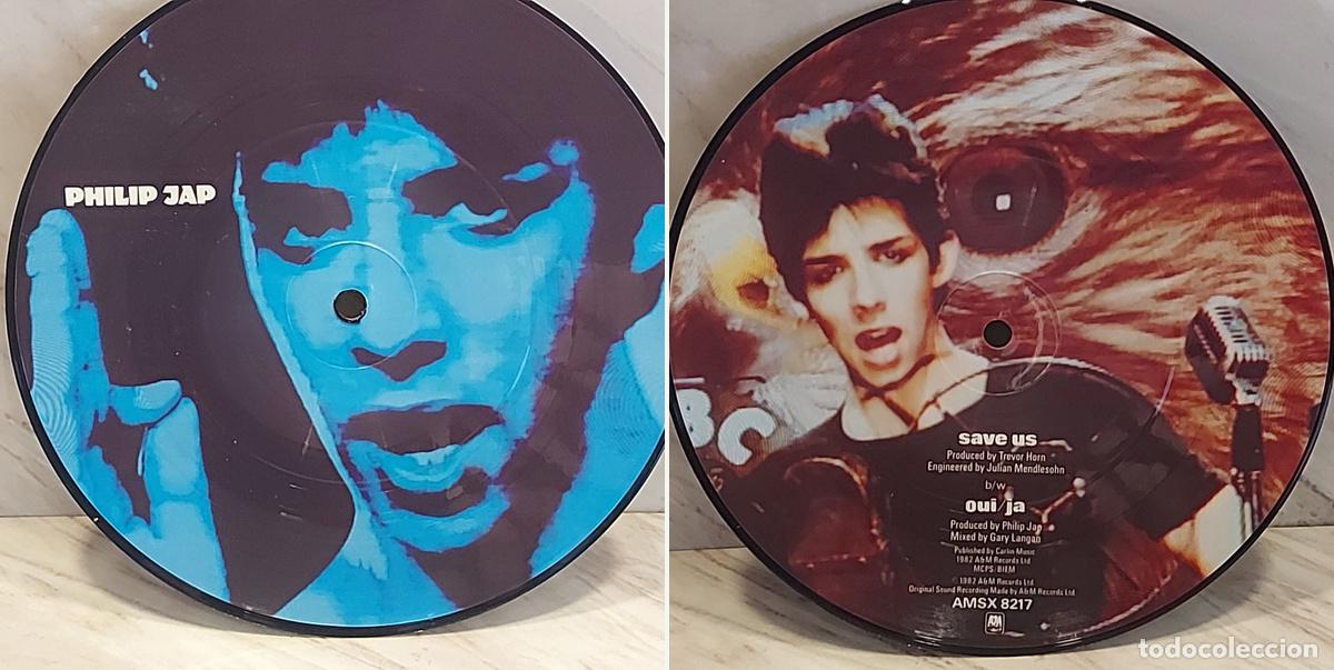 Discos de vinilo: PICTURE DISC 7&rdquo; | PHILIP JAP | SAVE US | UK 1982 | A&M AMSX 8217