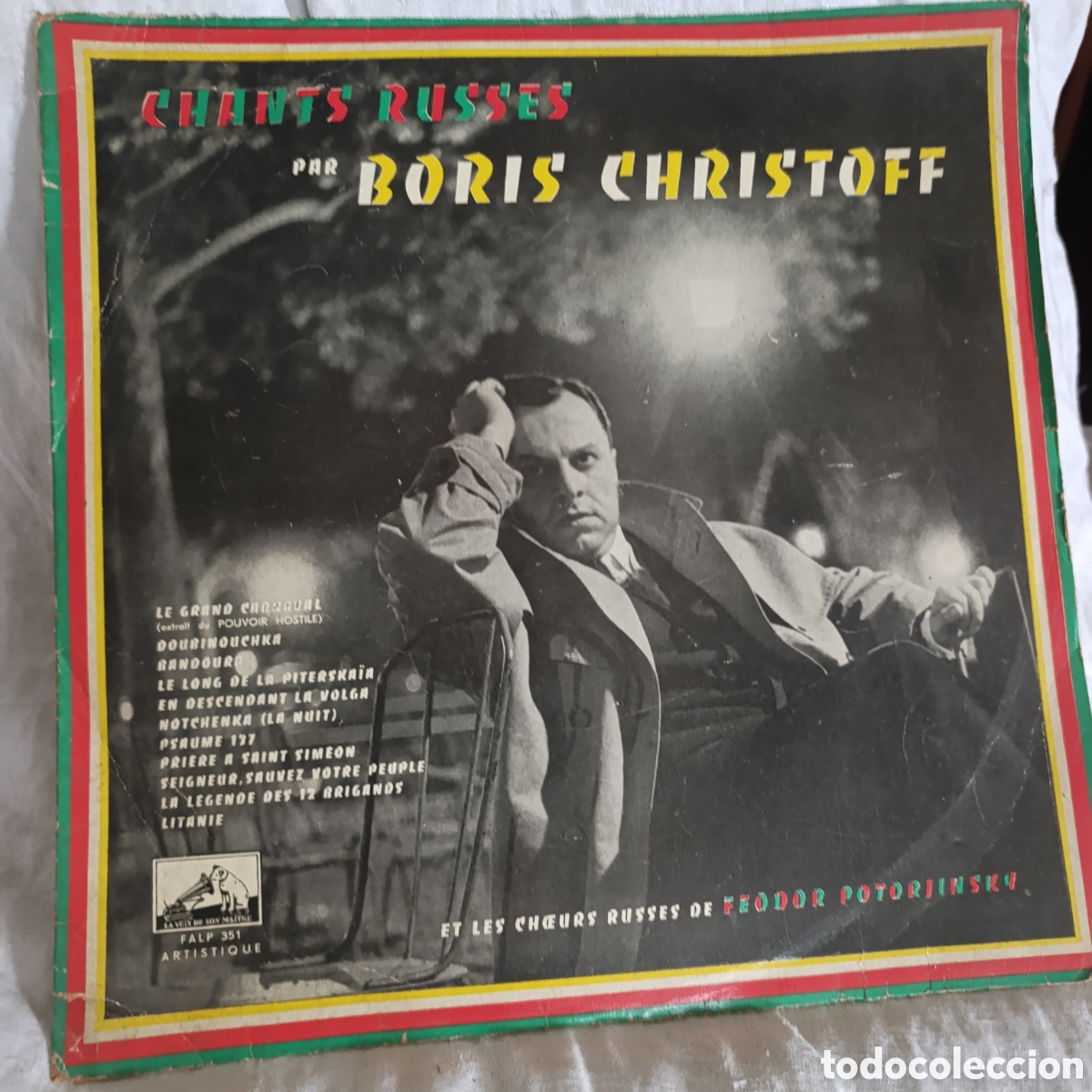 Discos de vinilo: M&uacute;sica cl&aacute;sica y corosVinilo Boris Christoff - Chants Russes (Francia, 1955) LP Monoaural Original