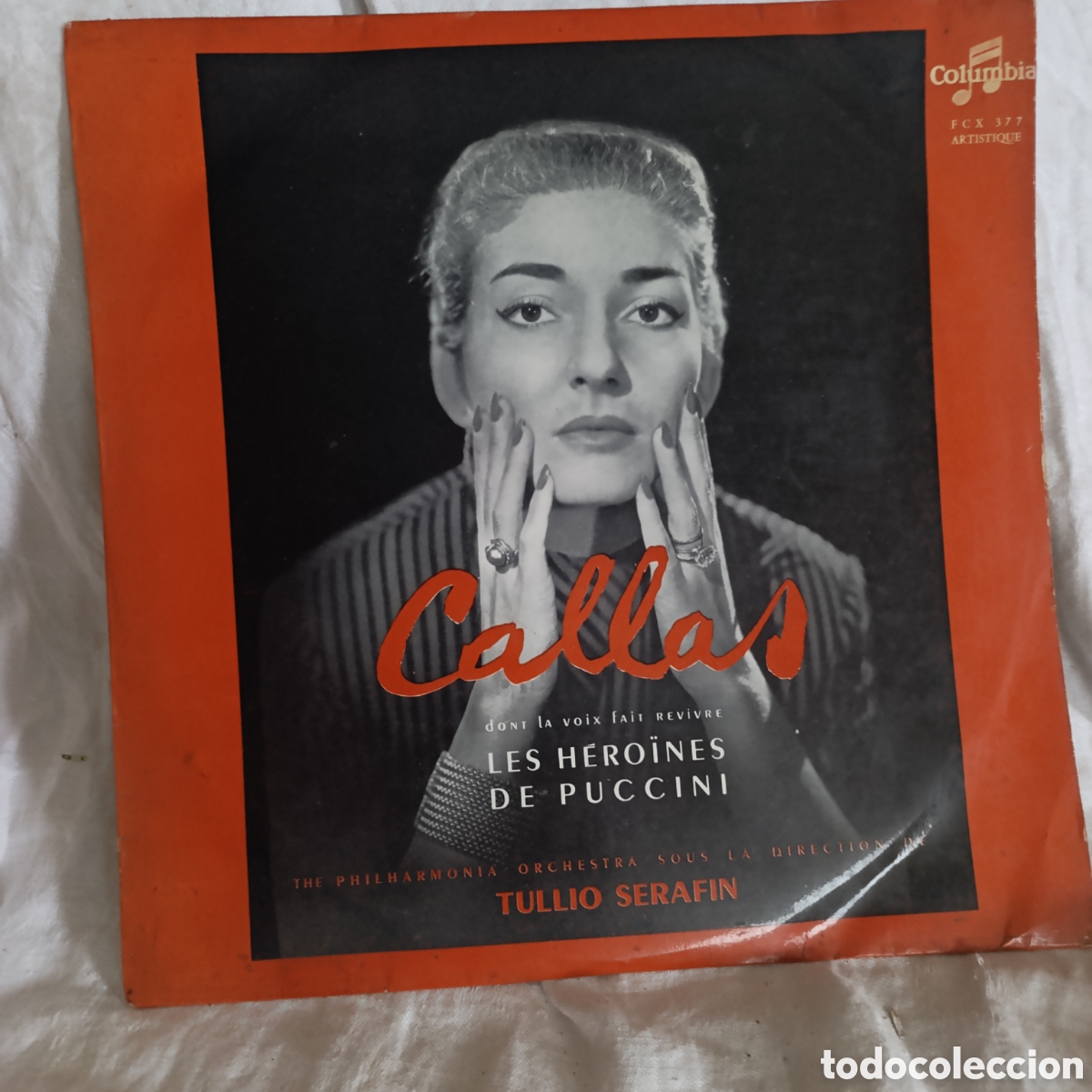 Discos de vinilo: Raro,Vinilo Maria Callas - Les H&eacute;ro&iuml;nes de Puccini (Columbia 1958, Francia) LP Monoaural