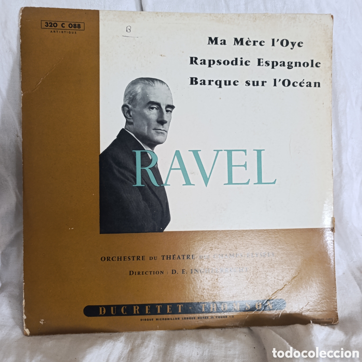 Discos de vinilo: Raro Lp Maurice Ravel ,Ma M&egrave;re l'Oye / Rapsodie (Ducretet-Thomson 1954) 1&ordf; Edici&oacute;n Francesa Original