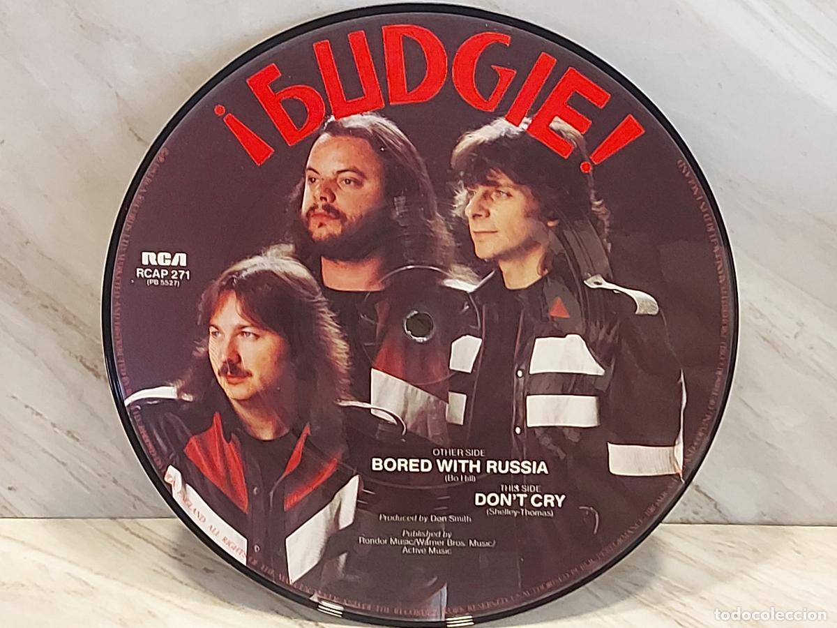 Discos de vinilo: PICTURE DISC !! | BUDGIE | BORED WITH RUSSIA | UK 1982 | RCA RCAP 271