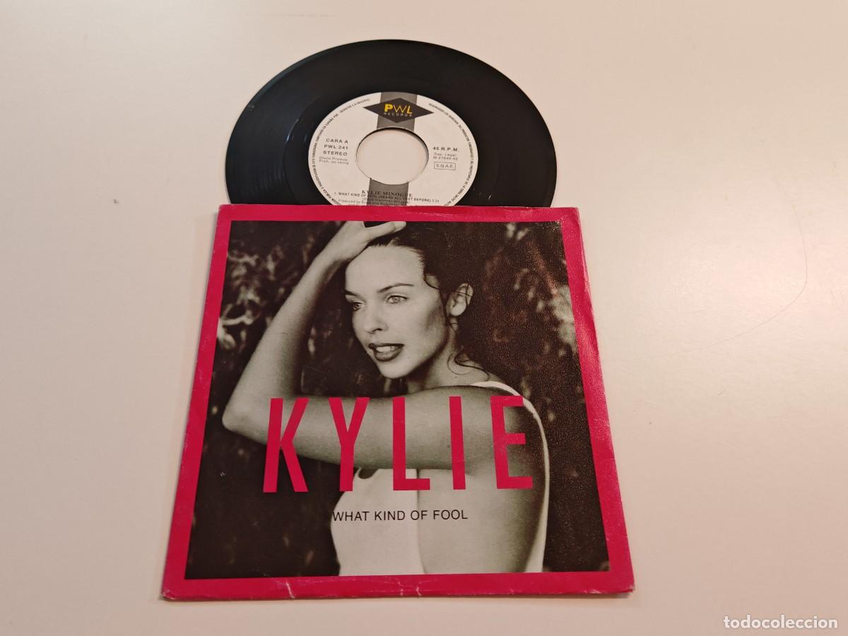 Discos de vinilo: KYLIE MINOGUE What kind of fool / Things can only get better SINGLE VINILO PROMO 1992 ESPA&Ntilde;A 2 TEMAS