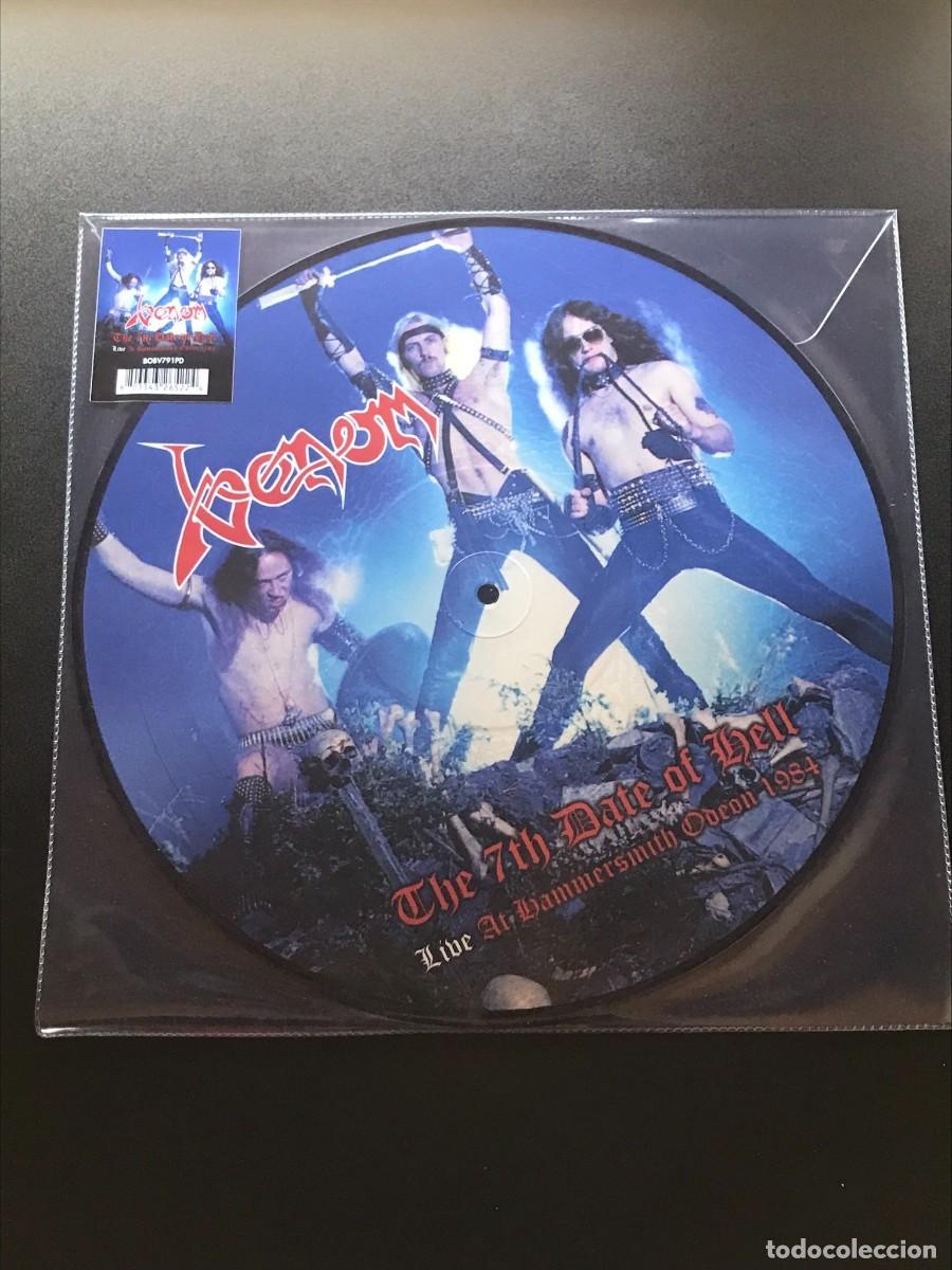 Discos de vinilo: Venom The 7th Date Of Hell Live At Hammersmith Odeon disco de vinilo picture disc 12&rdquo; LP black metal