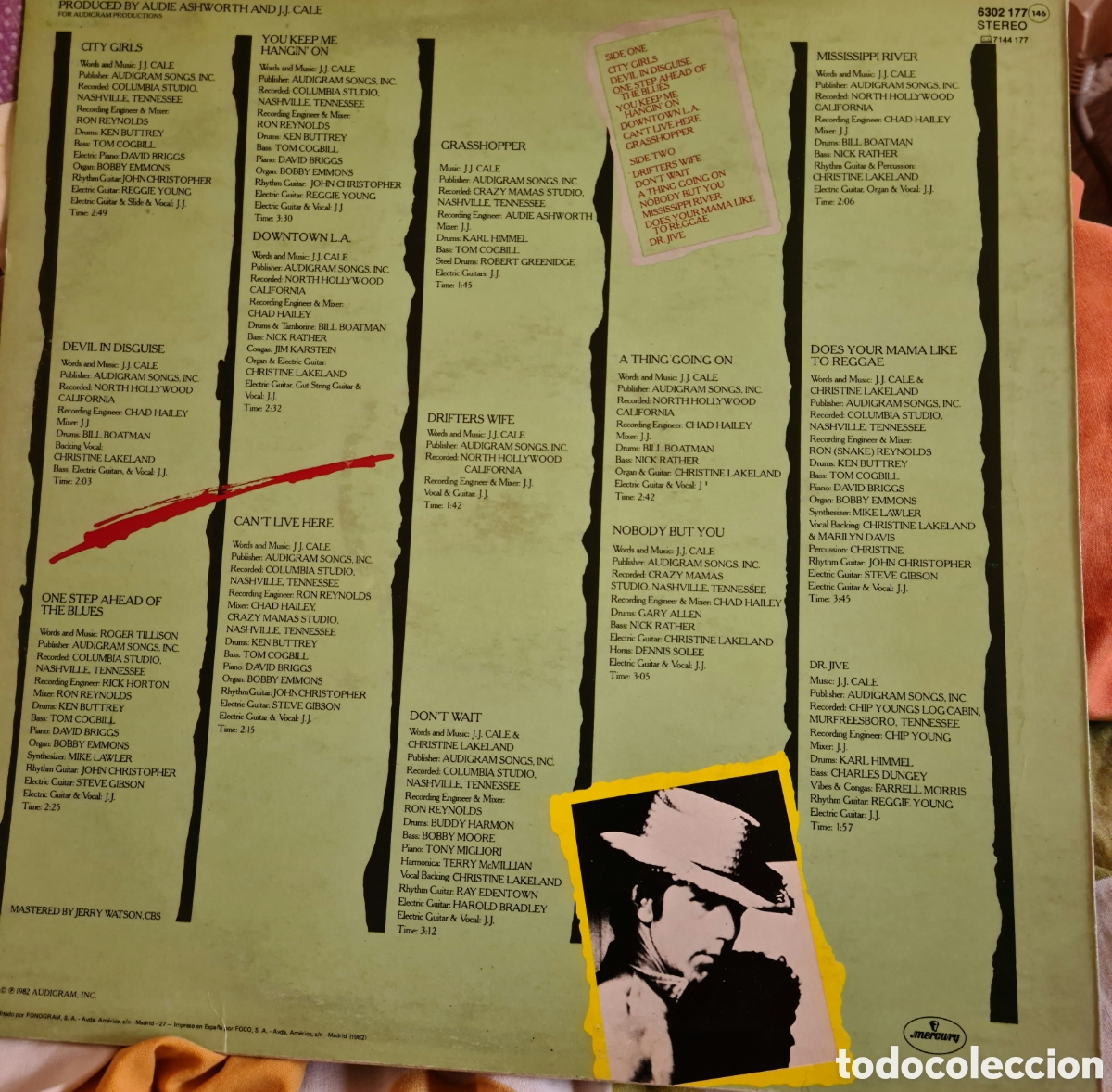 Discos de vinilo: J.J.CALE * GRASSHOPPER - Foto 2