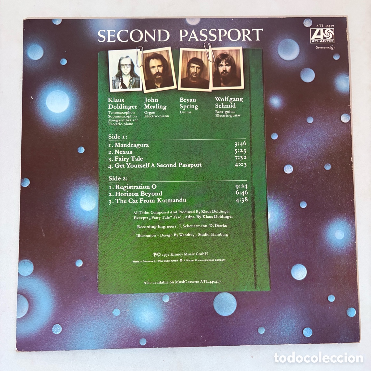 Discos de vinilo: lp Passport Second Passport edicion alemana - Foto 2