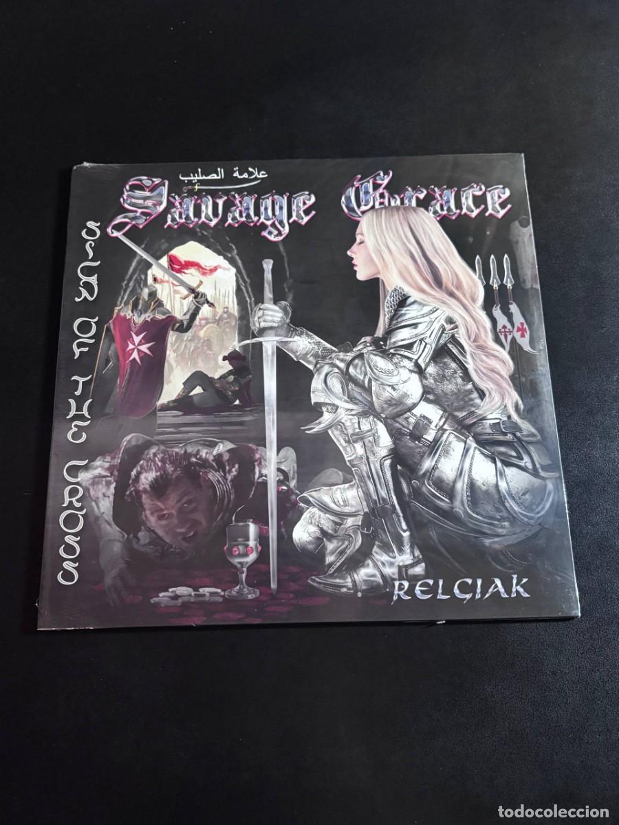 Discos de vinilo: Savage Grace Sign Of The Cross Disco de vinilo transparente LP heavy metal