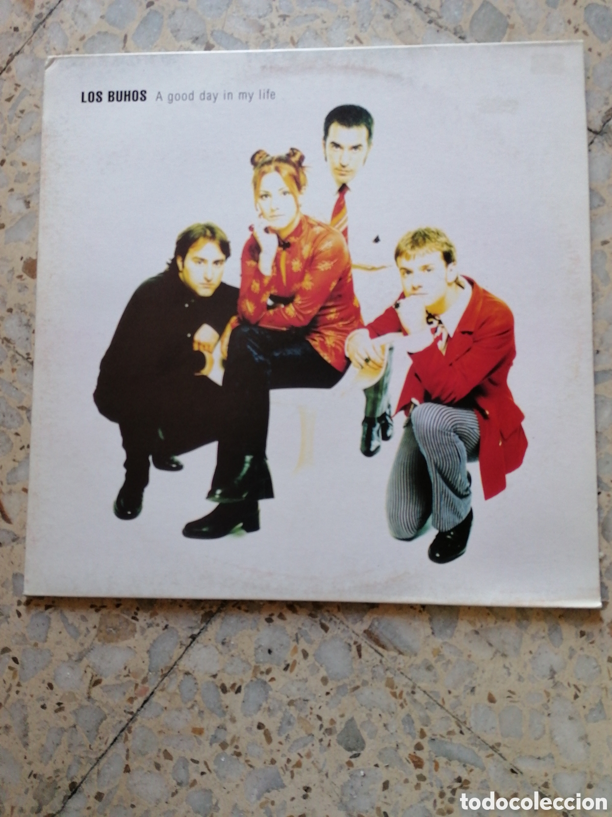 Discos de vinil: LP LOS BUHOS A GOOD DAY IN MY LIFE 1996 VINILO ROSA INSERT EX
